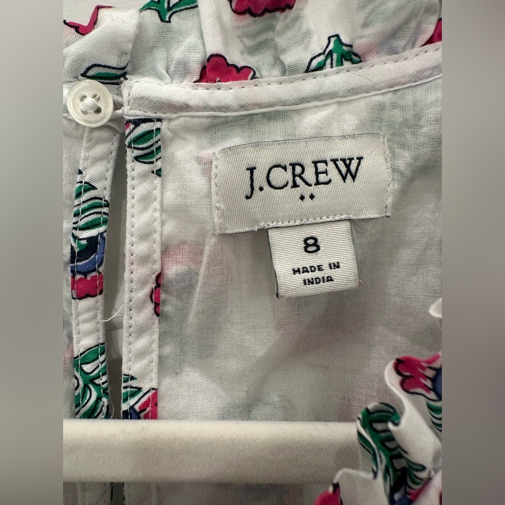 J. Crew Ruffled Floral Dress 8 - Picture 7 of 12